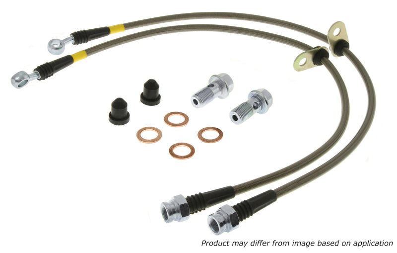 StopTech 00-05 Toyota MR2 Spyder Rear Stainless Steel Brake Lines