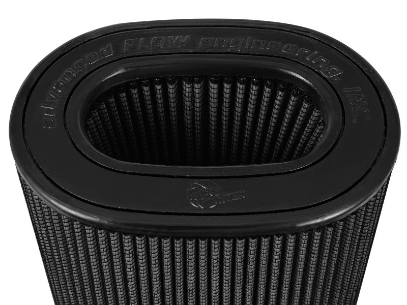 aFe Magnum FLOW Black Pro 5R Air Filter (Pair) (6x4)in F x (8-1/4x6-1/4in)  B x (7-1/4x5in) Tx10in H