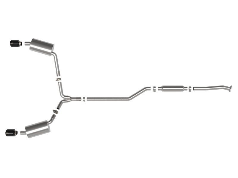 aFe 09-14 Acura TSX L4 2.4L Takeda 2-1/2in To 2-1/4in 304 SS Cat-Back Exhaust System w/ Black Tip