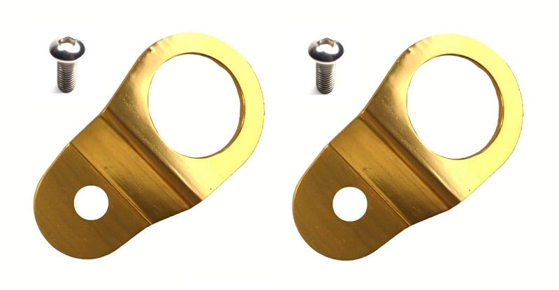 Torque Solution Radiator Mount Combo (Gold) : Mitsubishi Evolution 7/8/9