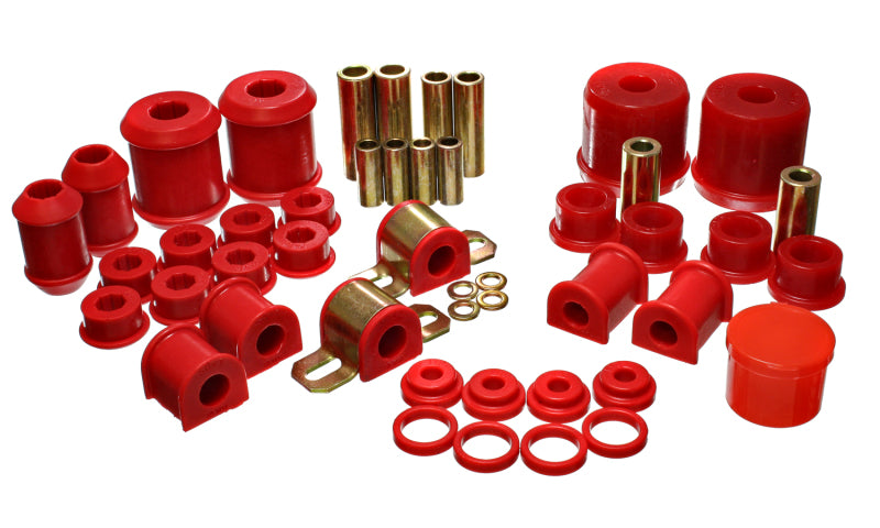 Energy Suspension 00-1/01 Mitsubishi Eclipse FWD Red Hyper-flex Master Bushing Set