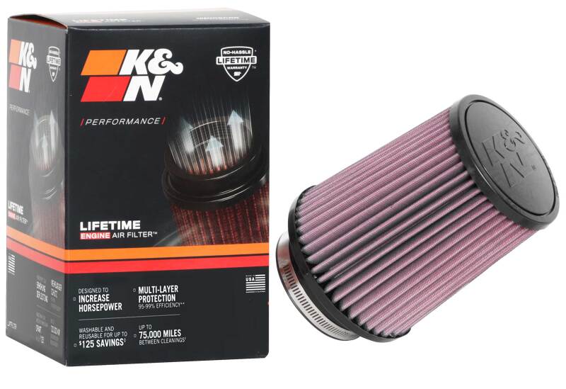 K&N Universal Air Filter 3-1/2in Flange / 5-1/2in Base / 4-1/2in Top / 6-1/2in Height