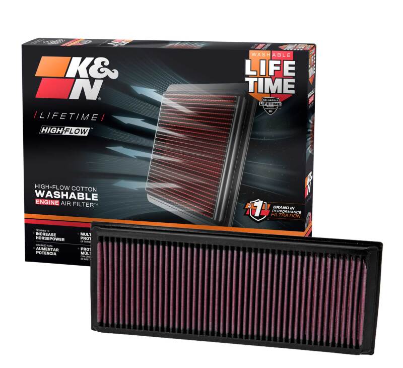 K&N 05-10 VW Jetta/Passat / 07-10 Tiguan / 09-10 GTi / 06-09 EOS Drop In Air Filter