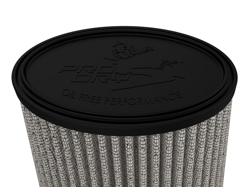 aFe Magnum (3x4-3/4)in Flange ID x (4x5-3/4)in Base x (2-1/2x4-1/4) FLOW Pro DRY S Air Filter (Pair)