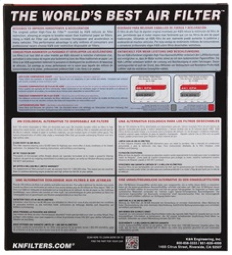 K&N Mitsubishi Endeavor/06 Eclipse/04-5 Galant Drop In Air Filter