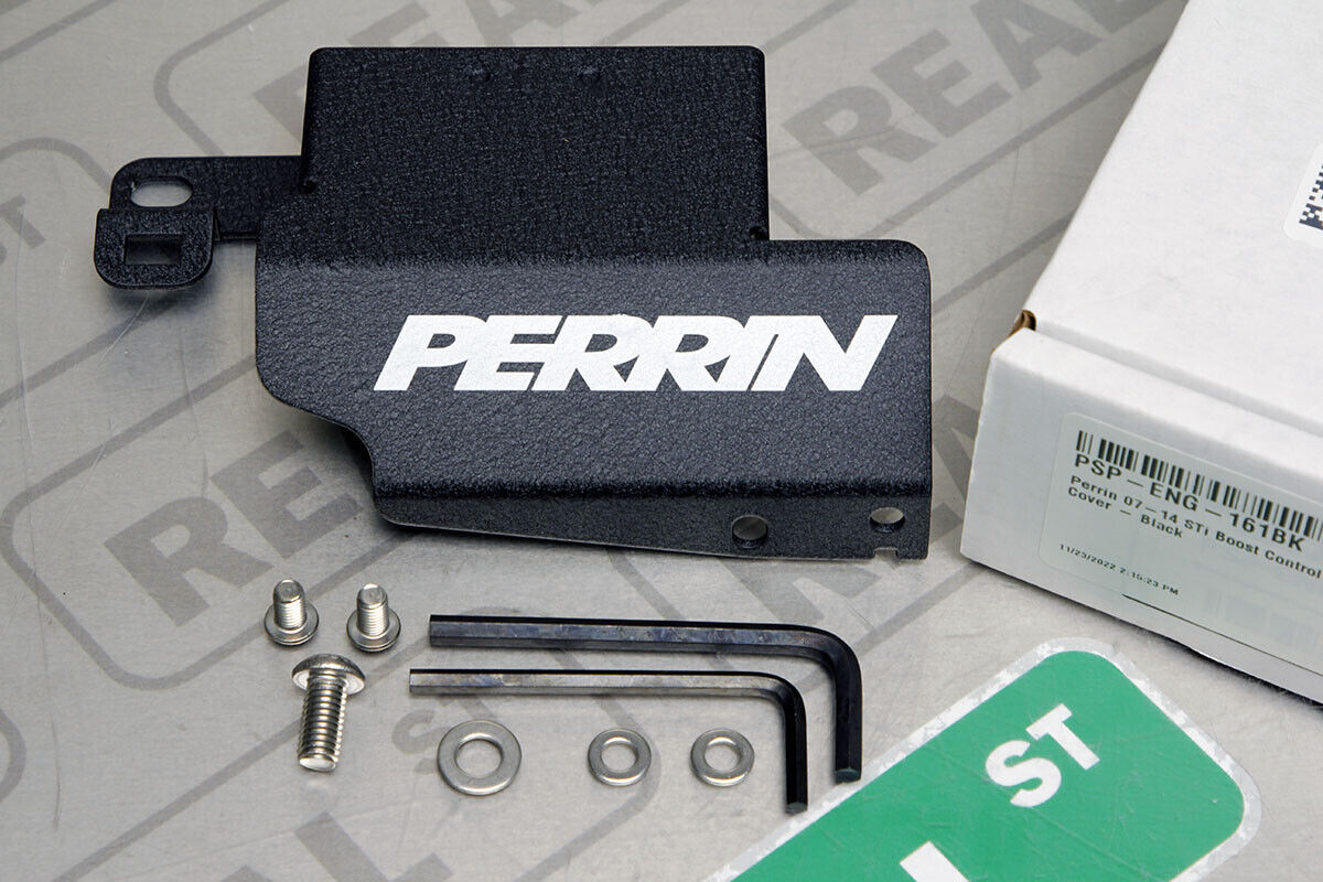 Perrin 07-14 STi Boost Control Solenoid Cover - Black